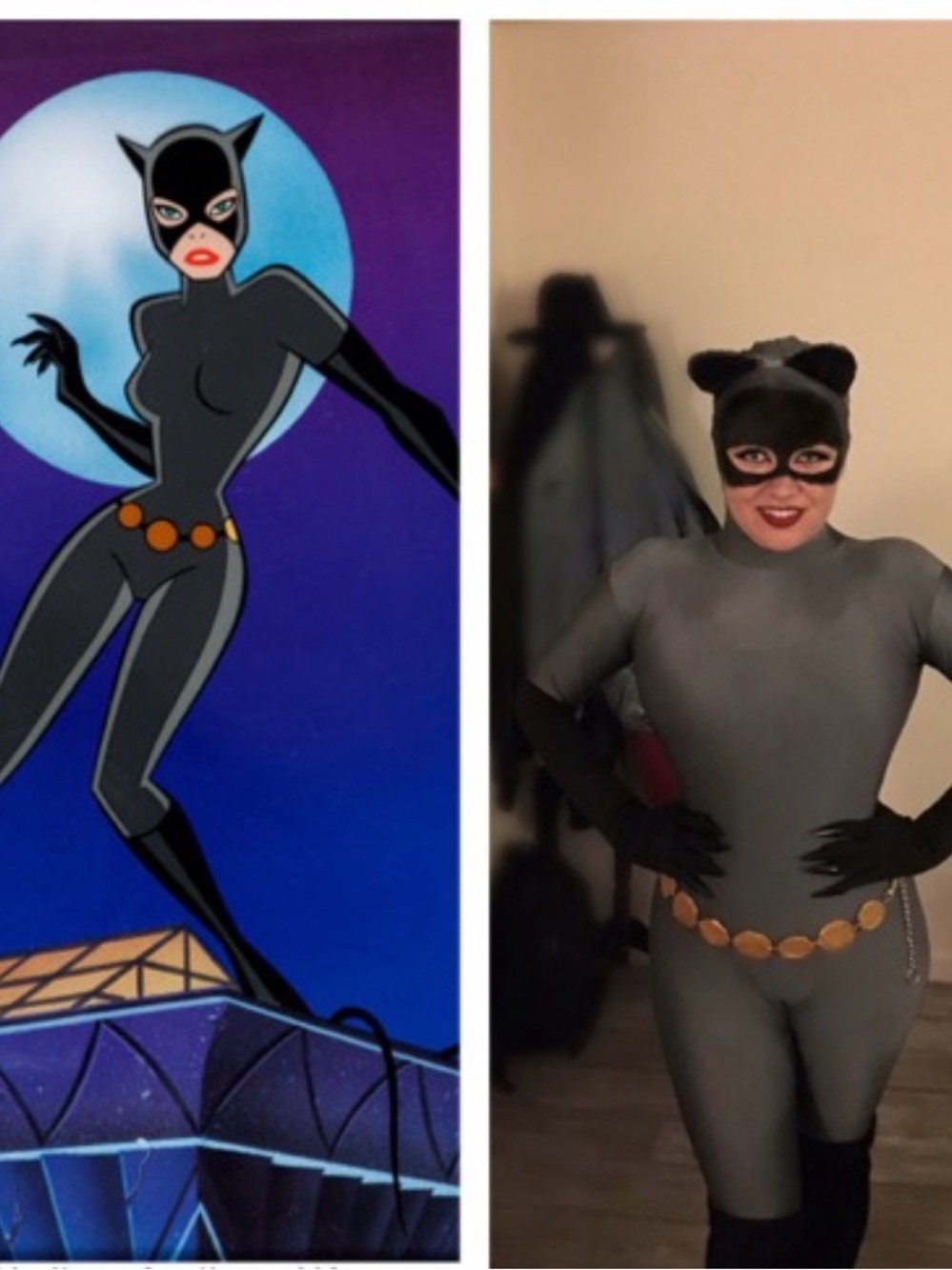 Handmade Batman Animated Series Catwoman Cosplay Costume 90s Style
